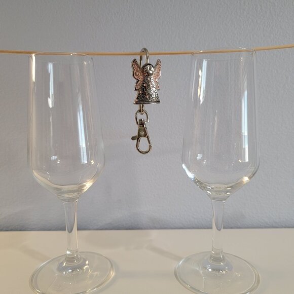 Angel Purse Key Finder Key Chain - Silver Pink NWOT - Picture 1 of 6